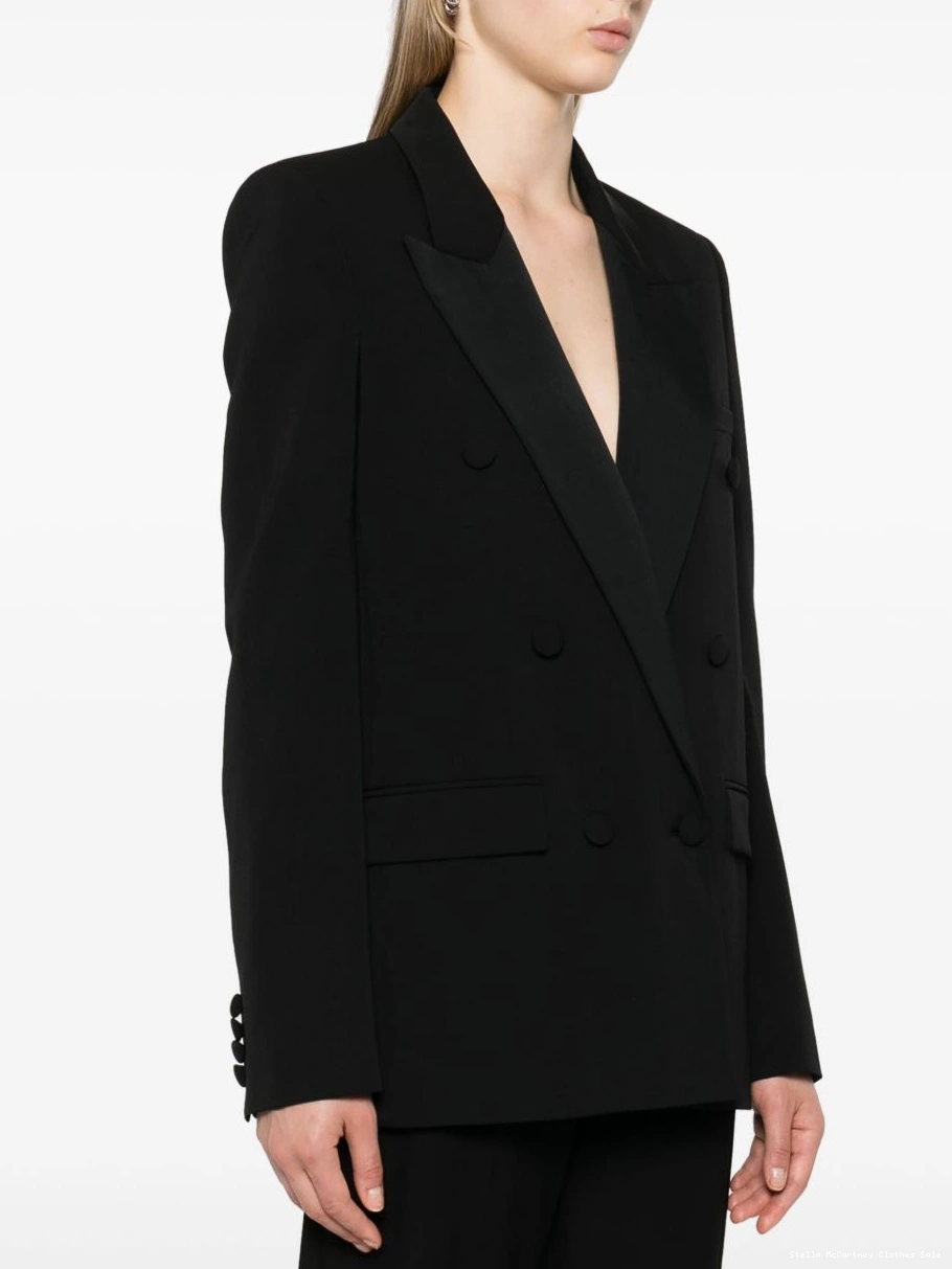 Cheap blazer Women double-breasted twill McCartney Stella 0718